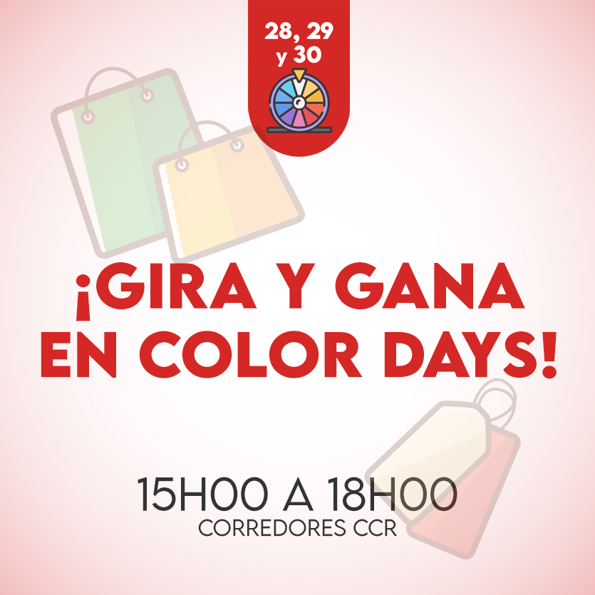 ¡ GIRA Y GANA EN COLOR DAYS !